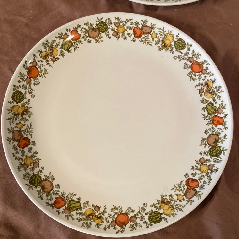Centura (Spice of Life) saucer plates by Corningware